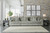 Ashley Lindyn Ivory 3-Piece Sectional Sofa