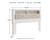 Ashley Altyra White King Upholstered Panel Bookcase Headboard