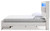 Ashley Altyra White King Upholstered Bookcase Bed with Storage