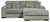 Ashley Lindyn Ivory 2-Piece Sectional with Chaise