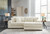 Ashley Lindyn Ivory 2-Piece Sectional with Chaise 21104/17/64