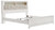Ashley Altyra White King Panel Bookcase Bed B2640/56/69/95/B100/14