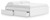 Ashley Onita White King Platform Bed with 1 Side Storage