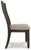 Ashley Tyler Creek Black Grayish Brown Dining Chair (Set of 2) D736-02