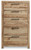 Ashley Hyanna Tan Brown Chest of Drawers