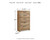 Ashley Hyanna Tan Brown Chest of Drawers