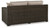 Ashley Coastline Bay Brown Outdoor Loveseat with Cushion