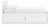 Ashley Onita White King Panel Platform Bed with 2 Side Storage