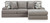 Benchcraft Lindon Smoke 2-Piece Sectional with Chaise