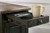 Ashley Tyler Creek Grayish Brown Black Chairside End Table with USB Ports & Outlets
