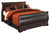 Ashley Huey Vineyard Black Queen Sleigh Bed