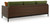 Ashley Horizon Hall Brown Green Outdoor Sofa with Cushion
