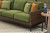 Ashley Horizon Hall Brown Green Outdoor Sofa with Cushion