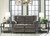 Ashley Tulen Gray Reclining Loveseat