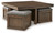 Ashley Boardernest Brown Coffee Table with 4 Stools (Set of 5)