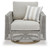 Ashley Seton Creek Gray Outdoor Swivel Lounge with Cushion