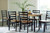 Ashley Blondon Brown Black Dining Table and 6 Chairs (Set of 7)