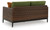 Ashley Horizon Hall Brown Green Outdoor Loveseat with Cushion