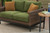 Ashley Horizon Hall Brown Green Outdoor Loveseat with Cushion