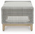 Ashley Seton Creek Gray Outdoor Ottoman with Cushion