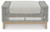Ashley Seton Creek Gray Outdoor Ottoman with Cushion