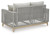 Ashley Seton Creek Gray Outdoor Loveseat with Cushion