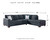 Ashley Altari Slate 2-Piece Sleeper Sectional with Chaise 87213/16/83