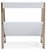 Ashley Blariden White Tan Small Bookcase