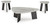 Ashley Lilyberg Gray Black Table (Set of 3)