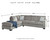 Ashley Altari Alloy 2-Piece Sectional with Chaise
