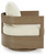 Ashley Serene Bay Dark Brown White Outdoor Swivel Glider Chair with Cushion