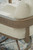 Ashley Serene Bay Dark Brown White Outdoor Swivel Dining Chair with Cushion (Set of 2)