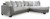Benchcraft Clairette Court Alloy 2-Piece Sectional with Chaise
