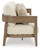 Ashley Serene Bay Dark Brown White Outdoor Sofa with Cushion