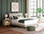 Ashley Cielden Soft Gray Queen Upholstered Bed with Roll Slats