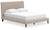 Ashley Cielden Soft Gray Queen Upholstered Bed with Roll Slats