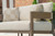 Ashley Serene Bay Dark Brown White Outdoor Loveseat with Cushion