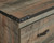 Ashley Trinell Brown TV Stand with Electric Fireplace