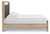 Ashley Hollymount Tan King Upholstered Panel Bed
