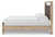 Ashley Hollymount Tan King Upholstered Panel Bed