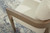 Ashley Serene Bay Dark Brown White Outdoor Dining Arm Chair with Cushion (Set of 2)
