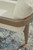 Ashley Serene Bay Dark Brown White Outdoor Dining Arm Chair with Cushion (Set of 2)