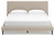 Ashley Cielden Soft Gray King Upholstered Bed with Roll Slats