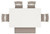 Ashley Erinberg Antique White Dining Table and 4 Chairs and Bench (Set of 6)