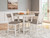 Ashley Erinberg Antique White Counter Height Dining Table and 4 Barstools (Set of 5)