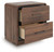 Ashley Hollinaze Walnut Brown Nightstand