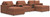 Ashley Modmax Ink 5-Piece Double Chaise with Audio Consoles