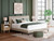 Ashley Cielden Soft Gray California King Upholstered Bed with Roll Slats