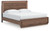 Ashley Hollinaze Walnut Brown King Panel Bed
