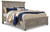 Ashley Lettner Light Gray California King Panel Storage bed